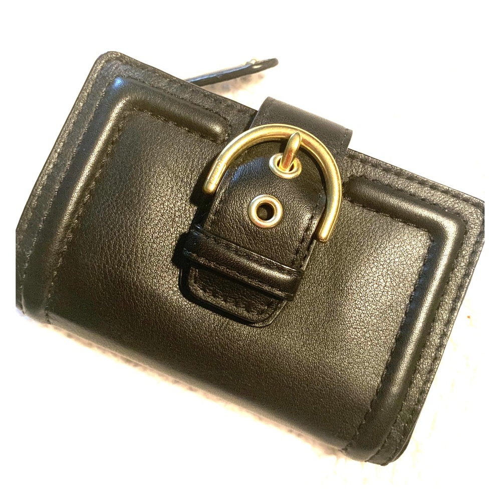 Black leather Coach wallet